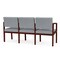 Lesro 3 Seat Tandem Seating W/ No Center Arms, 65 in W 26 in L 31.5 in H, Lenox Series LW3101 - alternate 2